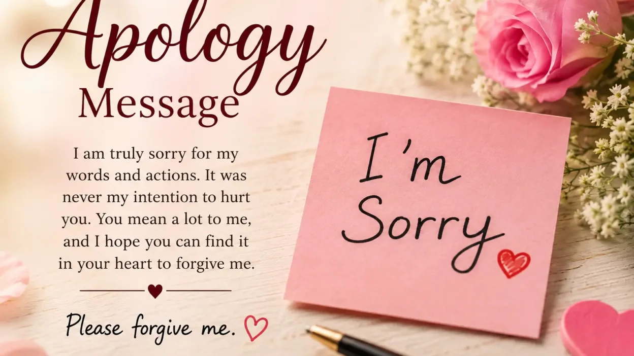 Apology Message