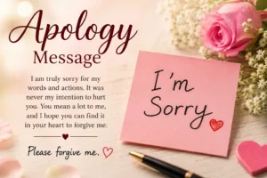 Apology Message