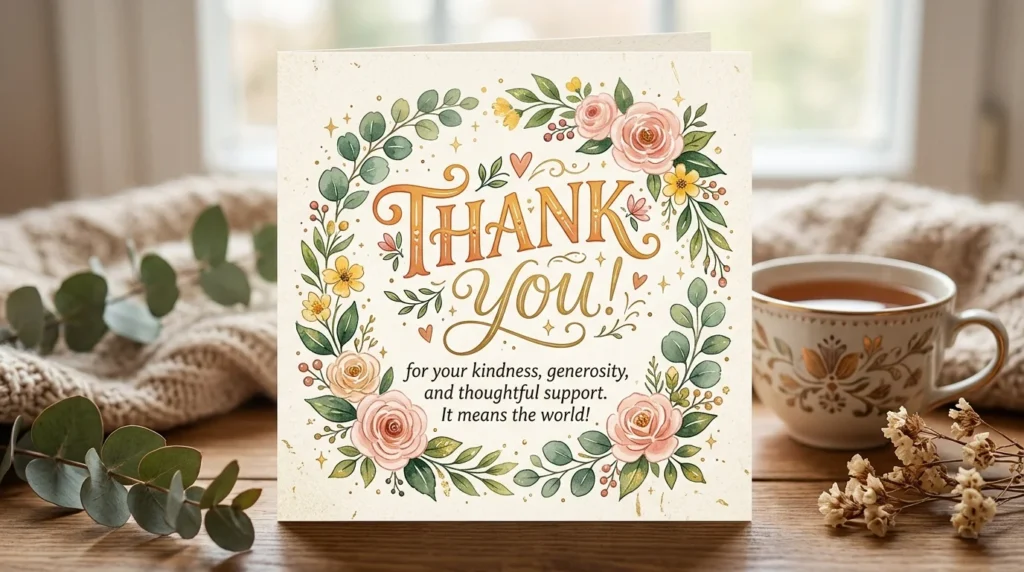 Thank You Messages for Friends